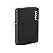 Zippo Logo Black Matte Pocket Lighter