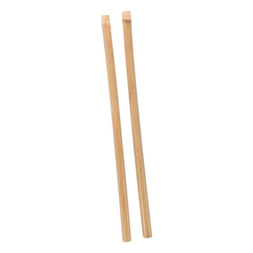 Baquetas SUPVOX para batería, 1 par, diseño antideslizante, fabricadas en bambú, medidas 10.24 x 0.39 x 0.39 pulgadas, ideales para práctica y presentaciones en vivo