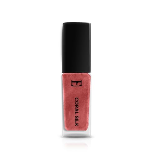 Image of CORAL SILK Vegan Nail Polish Coral Color | Long Lasting Chip Resistant Formula | Quick Dry Glossy Finish | Non Toxic & Cruelty Free Nail Paint for Women | 10 ml