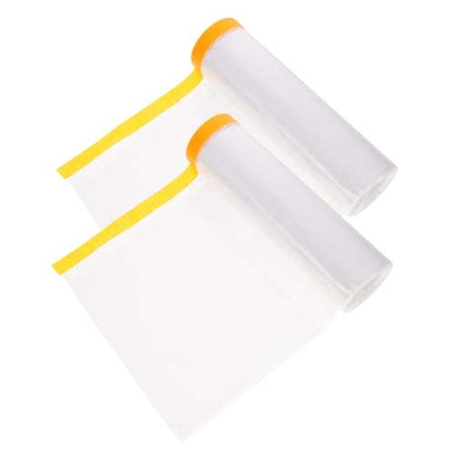 HAMPPLIES 2 rouleaux Kit Isolation Fenêtre Hiver Film Transparent avec Ruban Adhésif pour Protection le Froid Installation Précise et Dimensions Polyvalentes Adapté Maison Bureau Hôtel