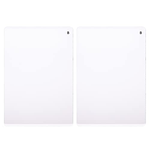 Vaessen creative Cut ˈEm Easy Plate B, Lot de 2, Plaques Rechange pour A5 Grande Taille pour Machine de Découpe et Gaufrage, Métal, Transparent