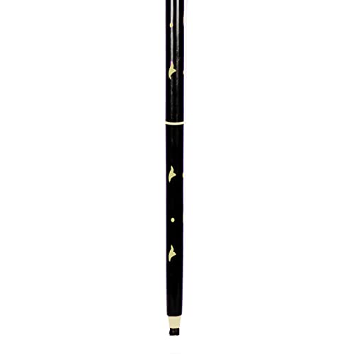 Aluminum & Brass Decorative Rosewood Walking Cane | Full Size Walking-Stick For Men & Women | (Spiral Wood, Fairy Dome) #TOP2