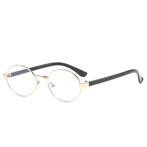 Lunettes de soleil ovales punk en métal pour la conduite et les sessions de pêche active