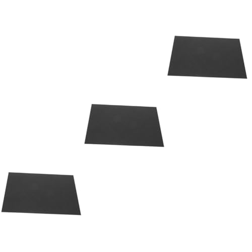 MUCKLILY 3pcs Graphite Felt Carbon Felt Pad Carbon Felt Mat Carbon Felt Welding Blanket Carbon Felt Blanket Graphite Carbon Felt Welders Welding Blanket Welding Felt Pad Black Carbon Fiber