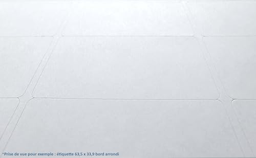 4000 Étiquettes autocollantes multi-usage 52,5 x 29,7 mm haute adhérence pour impression A4 - 5