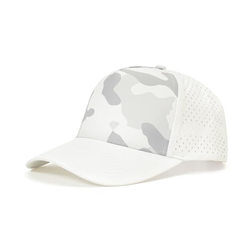 Image of Men Quick Dry Water Resistant Mesh Snapback Baseball Cap Adjustable Hat 22 inch-23.6 inch(56-60cm) for Golf Running Workout