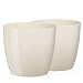 Produktbild Tymar Blumentopf, 2er-Pack, Runde Form, Übertopf (Ecri, ø 23 cm)