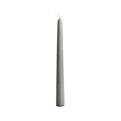 Papstar 100 Leuchterkerzen Ø 2,2 cm · 25 cm grau Spitzkerzen 84805