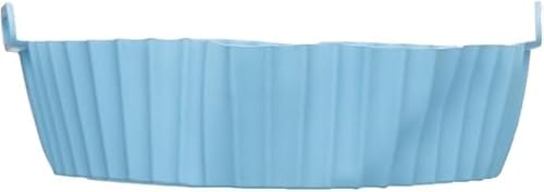 قالب سيليكون دائري قابل لاعادة الاستخدام وغير لاصق ومقاوم للحرارة لحماية الطلاء الداخلي، عبوة من قطعتين (قطر 20 سم × ارتفاع 7 سم) (ازرق)