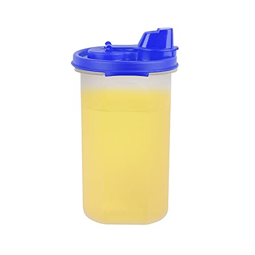 Image of Cutting EDGE 585 ML Smart Slim Oil Dispenser Airtight Light Blue (Set of 1) | BPA free food grade plastic material, recommended for storing oil, vinegar, Water, sauces, juice, kitchen Storage