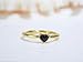 Black Onyx Stone Ring, Heart Shape Black Agate Statement Ring for Women, 14K Gold-Plated Handmade Rings Black Agate Jewelry for Her (onyx)