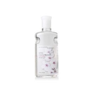 Bath & Body Works Pleasures Collection White Cherry Blossom Shower Gel Medium Travel Size 4 Fl. Oz.