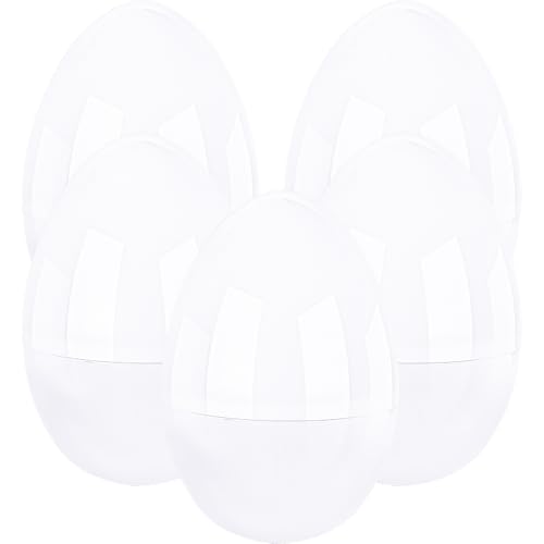 Haconba 5 Pack 12 Inch Giant White Easter Eggs Jumbo