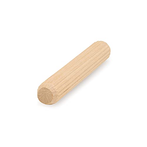 image for Wooden Dowel Pins 3 x 1/2 inch, Pack of 250 Fluted Dowel Joints for Wo