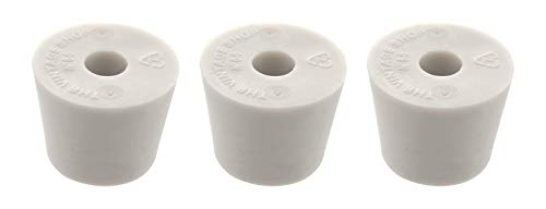 Home Brew Ohio #6.5 Drilled Rubber Stopper Set of 3