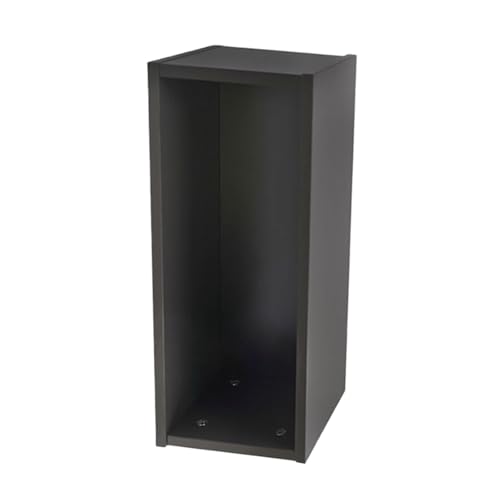 FHGSPQWM Estante apilable y elegante con frente abierto para CDs para un fácil acceso a películas, música y discos de juego, organizador de almacenamiento de discos