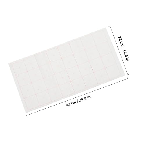 Papel de arroz para caligrafía china PRETYZOOM que corrige la postura y trazo con cuadrícula 2