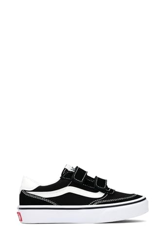 Vans Tenis Unisex Kinder Brooklyn LS V, Negro y Blanco, 39 EU