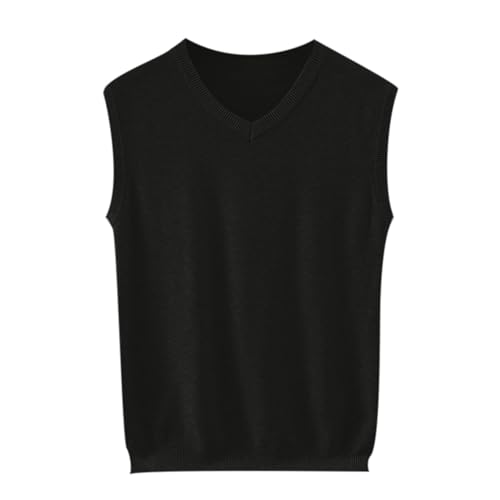 Men's Solid Color Basic Sweater Vest, Lightweight...