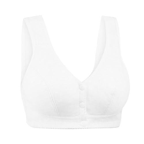 Sujetador Copa B Ofertas Nuevo Sujetador con Hebilla Frontal Sin Anillo De Acero Chaleco De Algodón Suave Simple Sujetador De Talla Grande Ropa Interior Sexy para Mujer Cul Sujetadores 100D Ofertas