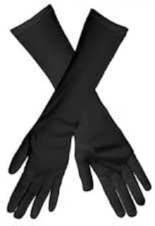 قفازات حماية للمحجبات، لون أسود، قابلة للمس الشاشات، مقاس كبير