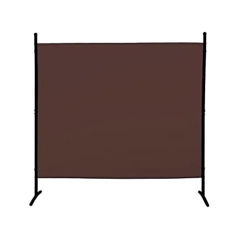 GOJOOASIS Paravent - Panel de protección Visual, Separador de Habitaciones, Pared de estacionamiento, 180 x 183 cm, marrón Cover