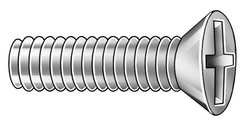 M4-0.7 x 80 mm. Flat Head Phillips Machine Screw, 25 pk.
