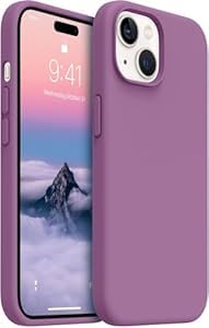 Image of MIDOS Back Cover Compatible with iPhone 13 Soft Silicone Back Cover for Girls Full Protection Color Cover for iPhone 13 (Lilac)