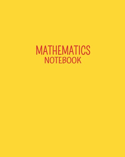 9798743357697 YELLOW MATEMATICS: SUBJECT NOTEBOOK: PAPERBACK COVER 8X10 WITH 120 PAGES