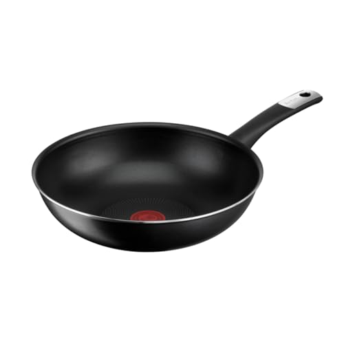 Tefal C38819 Hard Titanium Essential Wokpfanne 28 cm,...