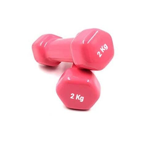 RF Unisex Hexagon Rubber Vinyl Fixed Dumbbell - Set of 2, 2 kg Pair Set Hand Weights for Gym Dumbbells, and Home Workouts (B0BPHDRDP9) Amazon Price History, Amazon Price Tracker