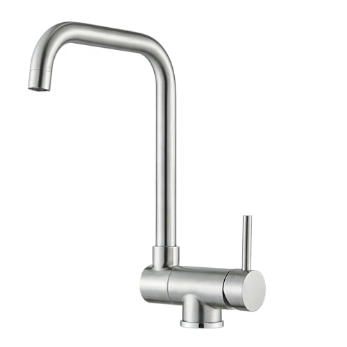 Saeuwtowy Mitigeur Cuisine Rabattable, Robinet Cuisine Pliable Pivotant à 360° Pour, Robinet Cuisine Pliable Pour Fenêtre, Mitigeur Evier Cuisine En Acier...