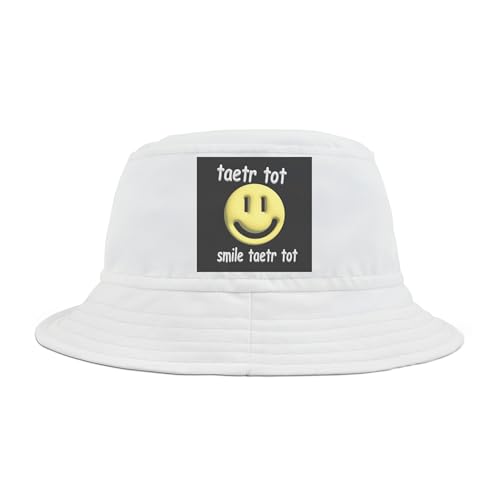 Xenulab 7791 Smiley Face Tater Tot - Bucket Hat - Gift White