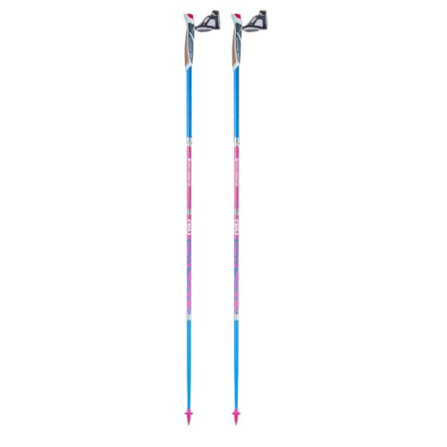 Bâtons de trail pliables TSL Trail Carbon 4 Cork Short Flamingo 120cm pour course en montagne