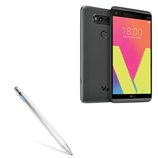 BoxWave Stylus Pen Compatible with LG V20 - AccuPoint Active Stylus, Electronic Stylus with Ultra Fine Tip - Metallic Silver