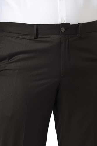 Image of Van Heusen Mid Rise Solid Formal Trouser for Men|Slim Fit |Plain Formal Pants |Flexible Waistband |Stretchable Pants |