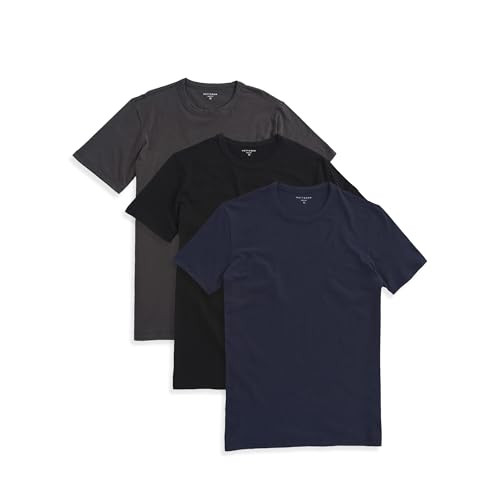 Mott & Bow 3 Pack Classic Crew - Driggs - 3 Pack (1 Black - 1 Dark Gray - 1 Navy) - L