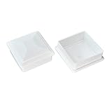 Suprom (3 5/8") 4x4 Fence Post Caps - 2 Pack - Made from White Durable Plastic Durable and Against F