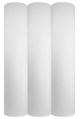 Papel Camilla Doble Capa 56 cm x 50 m | 3 Rollos | Papel Camilla Masaje y Estética Precortado a 80 cm