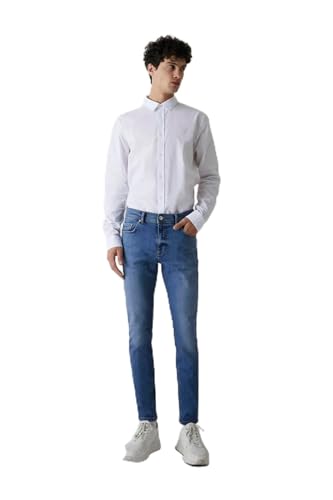 Jean super skinny homme LTB Jumy bleu pour silhouette fine et élancée