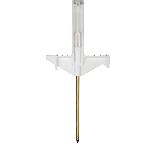 horizont Weidezaunpfähle Kunststoff 5/ 10/ 20/ 40 Stück weiß, Höhe 71cm, 108cm, 138cm, Doppeltritt, Kunststoffpfahl mit Ösen