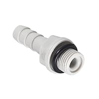 sourcing map 6 Stück PVC Schlauchanschluss Schlauchverbinder 6mm oder 15/64" mit Widerhaken x 1/8" G Stecker Rohr Schlauchtülle Wasseranschluss Verlängerung – Ansicht 2