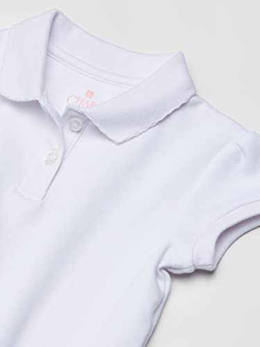Image of Chaps Girls School Uniform Short Sleeve Interlock Polo