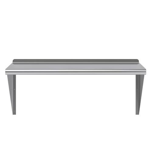 Image of AmGood 24 in. x 36 in. Stainless Steel Wall Shelf | NSF | Metal Shelving | Garage, Laundry, Storage, Utility Room | Restaurant, Commercial Kitchen