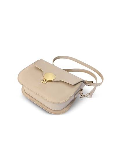 San Pedro Leather Shoulder Bag, 9.8 x 7.5 x 3.1 inches, Goldtone Hardware4