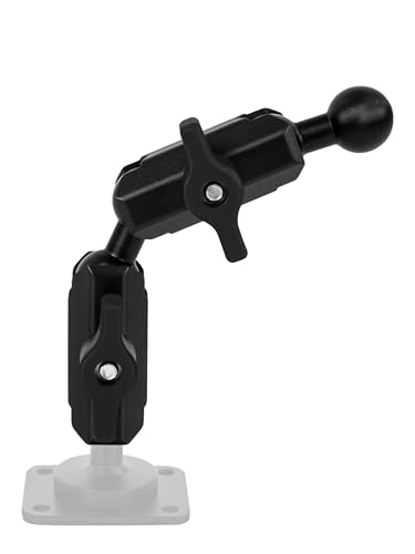 Image of Nilkatss 2pcs 20mm /0.787inch Ball Mount Extension Arm - Specifically for 20mm /0.787inch Systems - Dual Socket Aluminum Alloy Connector