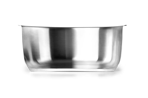 Cazo - Cazo de acero inoxidable de 18 cm, resistente y duradero, ideal para cocinar a fuego directo, fácil de limpiar y apto para induction.