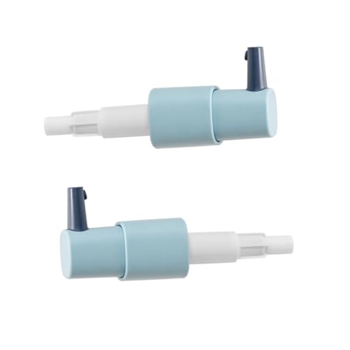 Unomor 2 Sets Oyster Sauce Pressed Mouth Kitchen Gadgets Conditioner Pump Dispenser Syrup Bottle Nozzle Ketchup Dispenser Press Nozzle Sauce Pump Syrup Dispenser Pump Blue Plastic