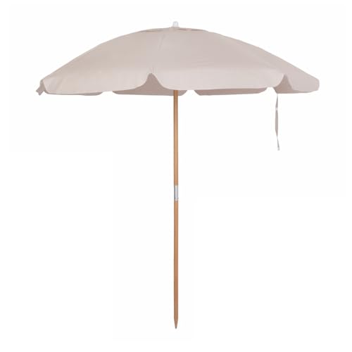 Guarda Sol Ombrelone Bagum 2 Metros Madeira Reforçado Bege