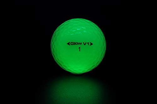Glowv1 Night Golf Balls (12-Pack) - Best Hitting Ultra Bright Glow Golf Ball - Compression Core And Urethane Skin #TOP7